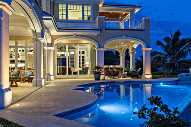 This is an example of a traditional pool in Miami.