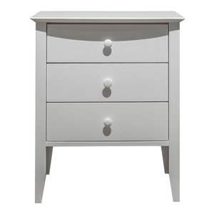 Coastal 3 Drawer Nightstand Coastal White Beach Style Nightstands And Bedside Tables By Vermont Made Furniture
