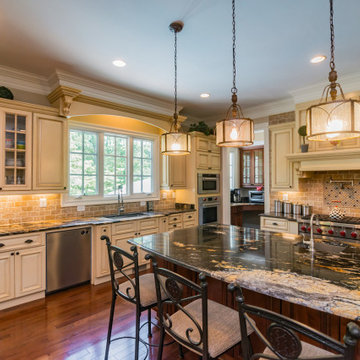 White Cream Elegant Kitchen Cabinets