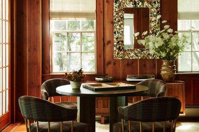 Example of a transitional dining room design in Burlington