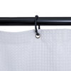Utopia Alley Aluminum Hoop Shower Rod 45.7" Size by 22", Matt Black
