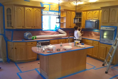 Professional kitchen cabinet painting & restorations