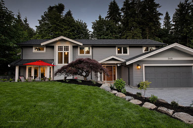 Inspiration for a rustic exterior home remodel in Vancouver