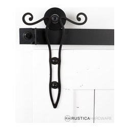 Rustica Hardware - Rod Iron Scroll Barn Door Hardware - Barn Door Hardware