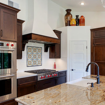 Two-Toned Kitchen Renovation with Dark Perimeter Cabinets