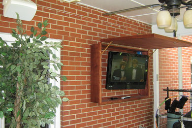 Outdoor TV in Custom Cabinet