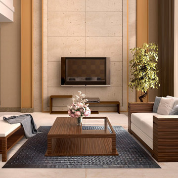 Woven Leather Rugs - Black & Dark Brown