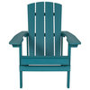 Charlestown All-Weather Adirondack Chair, Sea Foam Faux Wood