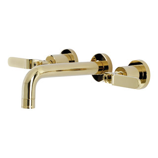 Kingston Brass Metropolitan KS4461BX Two-Handle 3-Hole Deck Mount  Widespread Bathroom