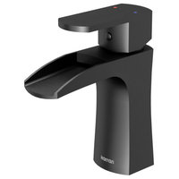 Karran KBF440 1-Hole 1-Handle Basin Faucet With Pop-up Drain, Gunmetal Grey