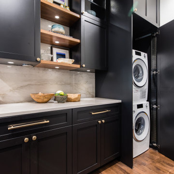 The Laundry Room Revealed in the Kitchen