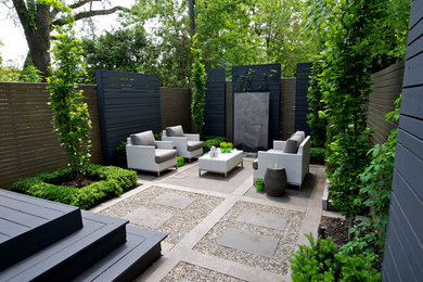Trendy backyard patio photo in Toronto