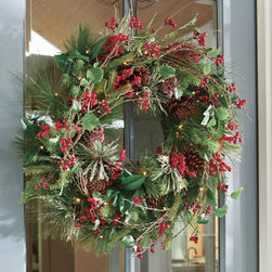 Savannah Cordless Wreath - Holiday Decorations