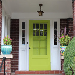 Green Front Door - Front Doors