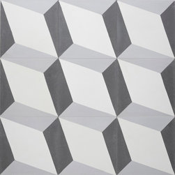 Sabine Hill - Cement Encaustic Tile - Wall And Floor Tile