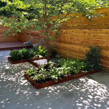 Angular Corten Steel Garden