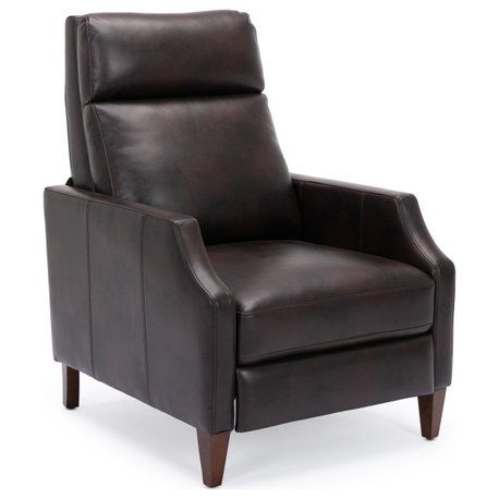 Balantyne Push Back Recliner, Burnished Brown