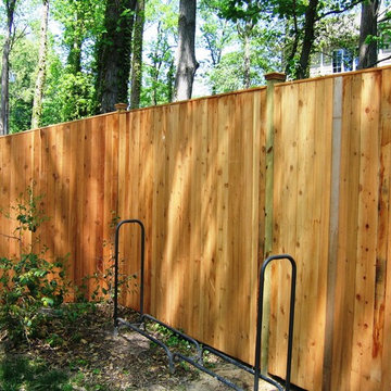 Vertical Board w/ Cap Board (Wood Privacy Fence)