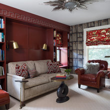Red home office