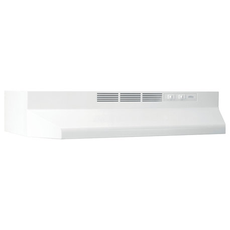 Broan BUEZ130 BUEZ1 Recirculating 30"W Under Cabinet Range Hood - White