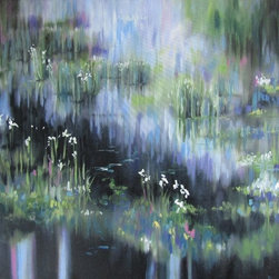 Oil Painting by Kimberley Cook - Pond and Reeds - Paintings