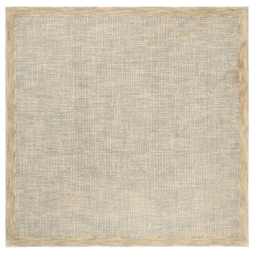 Safavieh Abstract Collection ABT220 Rug, Gold/Grey, 6' Square