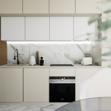 SOGGIORNO & CUCINA CONTEMPORARY CHIC 21 MQ