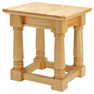 Bedroom End Tables Country Pine Mission End Table Living Room 23 Inch