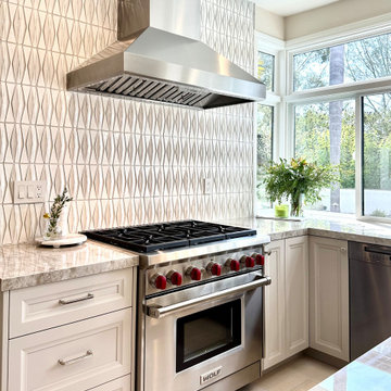 Serene Carmel Valley kitchen, designed for family living