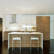Kitchens - neutral and timber mix