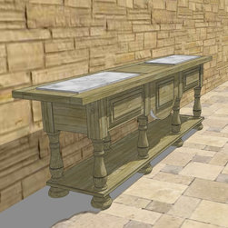 Custom Oak console - Buffets And Sideboards