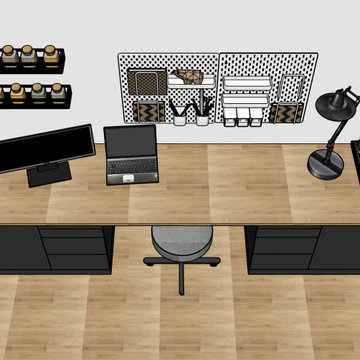 Aménagement du bureau-atelier d'un gamer