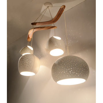 Chandelier lighting: CLAYLIGHT BOOMERANG XL, Incandescent Bulbs