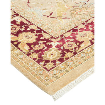 Maya, One-of-a-Kind Hand-Knotted Area Rug Yellow, 6'2"x9'1"