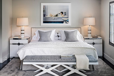 Trendy bedroom photo in New York