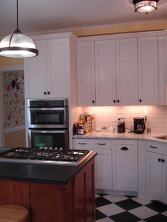 9ft kitchen ceiling- tall cabinets to ceiling or one ...