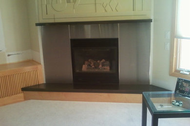 Stainless Steel Fireplace Facade