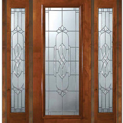 Pre-hung Side lights Door 80 Alder Kensington Full Lite Glass - Front Doors