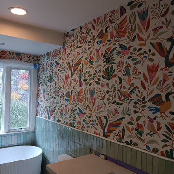 Bathroom wallpaper installation Austin, TX