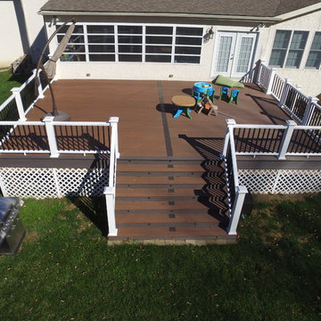 Azek Vintage Deck with Timbertech Rail & Lights