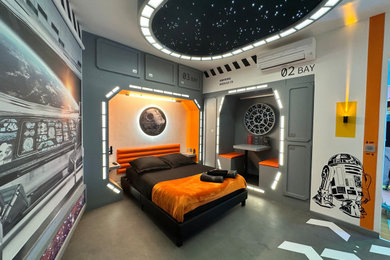 Inspiration pour une chambre d'enfant bohème.
