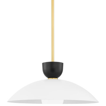Whitley 1-Light Large Pendant Aged Brass
