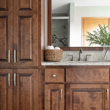 Mocha Mornings Bathroom Remodel | Savage, MN | White Birch Design