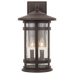 Capital Lighting - Capital Lighting Mission Hills 2 Light Outdoor Wall Lantern, Bronze - Part of the Mission Hills Collection