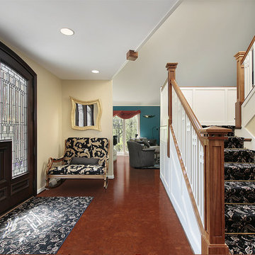 Cork Flooring in foyer