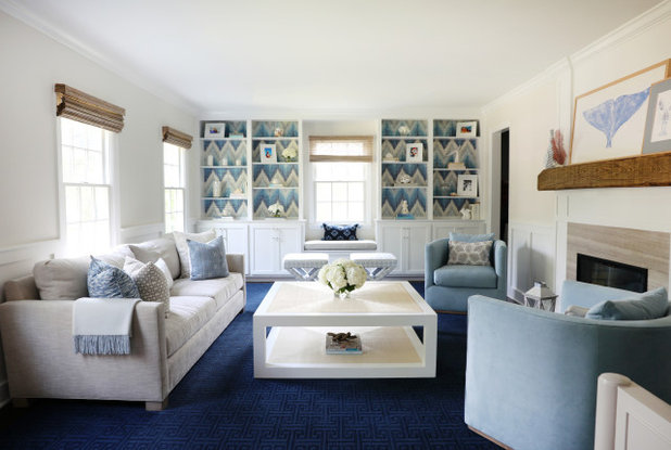 Beach Style Living Room by Joanna McLean Designs