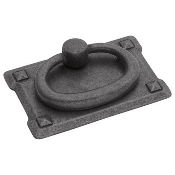 2-3/4 In. Old Mission Black Mist Antique Ring Cabinet Pull, BPPA0711-BMA