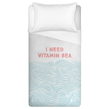 Need Vitamin Sea Twin Brushed Poly Duvet Cover