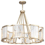 Crystorama - Crystorama DAR-1018-DT Darcy - Eight Light Pendant - Darcy 8 Light distressed twilight Pendant with cutDarcy Eight Light Pe Distressed Twilight  *UL Approved: YES Energy Star Qualified: n/a ADA Certified: n/a  *Number of Lights: Lamp: 8-*Wattage:60w Candelabra Base bulb(s) *Bulb Included:No *Bulb Type:Candelabra Base *Finish Type:Distressed Twilight