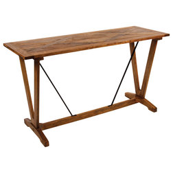 Rustic Console Tables Trestle Console Table